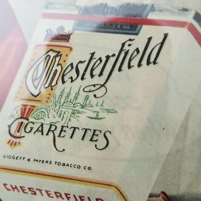 Ronald Reagan Christmas Chesterfield Cigarettes Ad Matted 1951