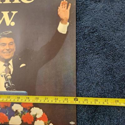 2 Vintage The Time is now Reagan & Bush Posters