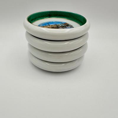 Vintage Porcelain Coasters (4)