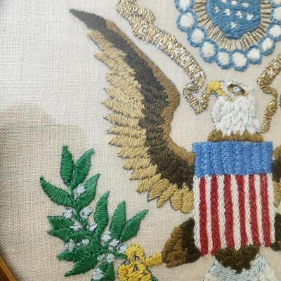 Hand Embroidered Seal of The United States