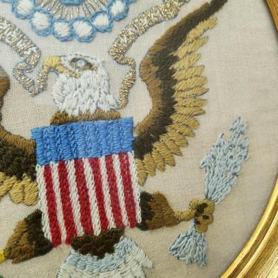 Hand Embroidered Seal of The United States