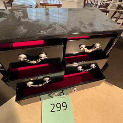 Black Laquor Oriental Jewelry box