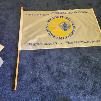 1985 50th Presidential Inaugural Flag
