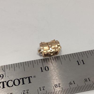 14K GOLD TREASURE CHEST CHARM