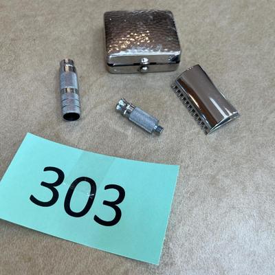 Safety razor w/ case