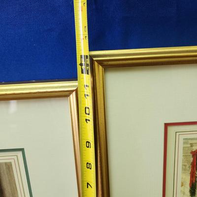 3 Framed White House Christmas Cards