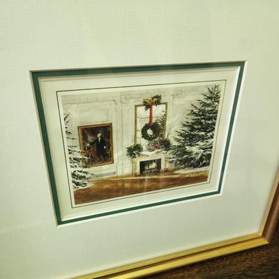 3 Framed White House Christmas Cards