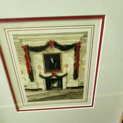 3 Framed White House Christmas Cards