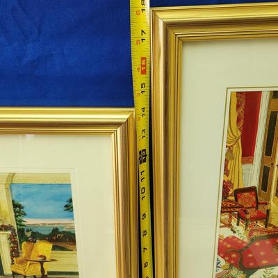 2003,2004,2005,2006 Framed Bush White House Christmas Cards