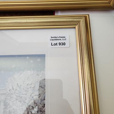 2003,2004,2005,2006 Framed Bush White House Christmas Cards