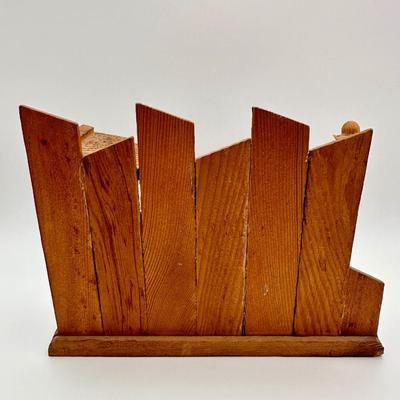 Vintage Wood hand carved Nativity Set