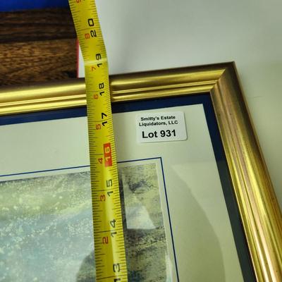 1989 Framed Christmas Card The President and Mrs. Bush