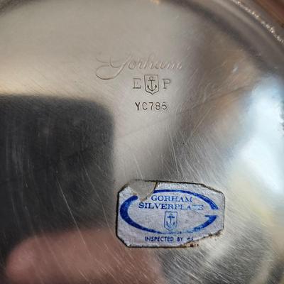 Large Collection of Silver Plate Bowls Trays Creamer Sugar Bowl