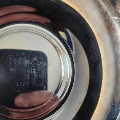 Large Collection of Silver Plate Bowls Trays Creamer Sugar Bowl