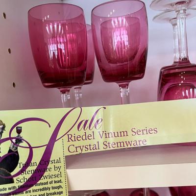 Riedel Vinum Cranberry Wine Goblets