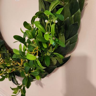 27" Faux Bay Laurel Wreath Clean