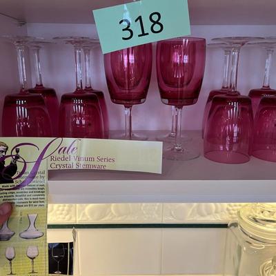Riedel Vinum Cranberry Water Goblets
