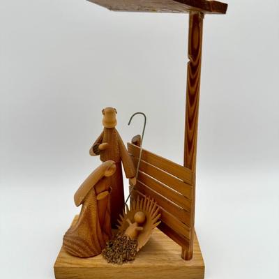 S. Sitarski & J. Fedorowicz Vintage Wooden Nativity Scene