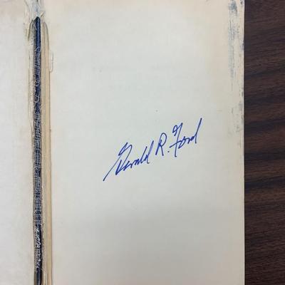 Warren Commission report/book signed by Gerald Ford