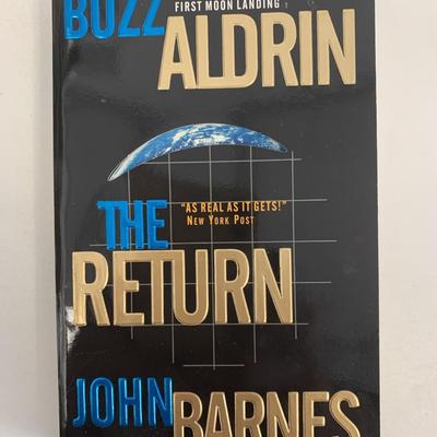 Astronaut Buzz Aldrin autographed The Return of John Barnes book