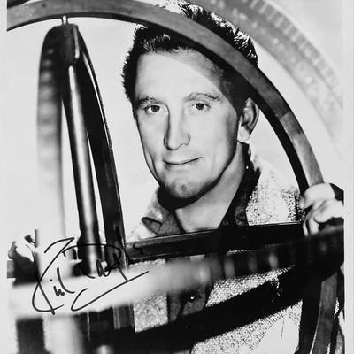 Kirk Douglas signed "The Light at the Edge of the World" movie photo