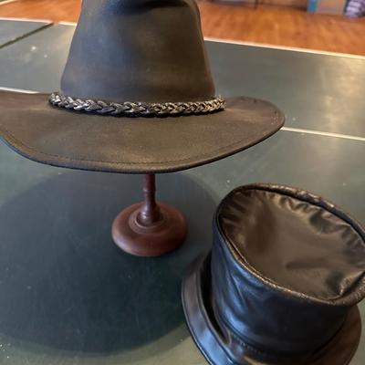 LEATHER HAT LOT