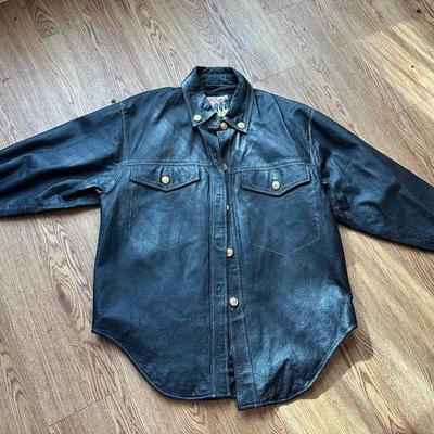 ATLANTIC BEACH LEATHER COAT WORKS MEN'S SHIRT JACKET