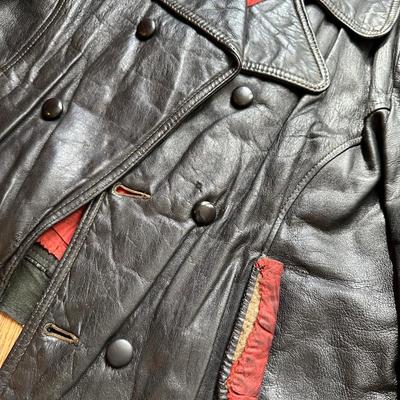 MEN'S BLACK LEATHER JACKET LOT