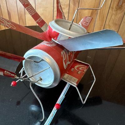 COCA COLA FOLK ART HELICOPTER