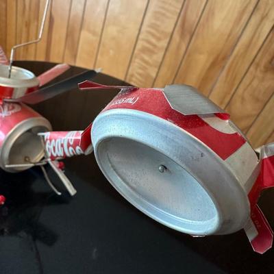 COCA COLA FOLK ART HELICOPTER