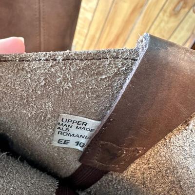 SIZE 10 MEN'S LEATHER BOOTS