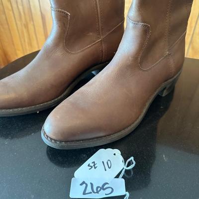 SIZE 10 MEN'S LEATHER BOOTS