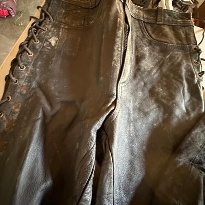 LEATHER CLOTHING LOT