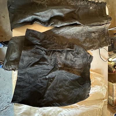 LEATHER CLOTHING LOT