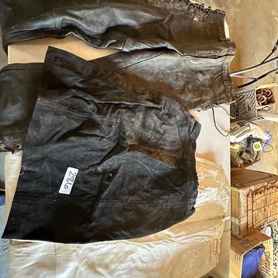 LEATHER CLOTHING LOT