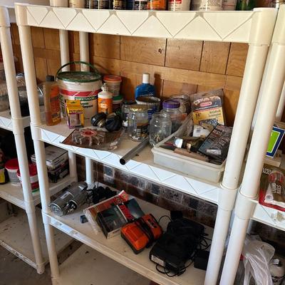GARAGE SHELF, CONTENTS LOT