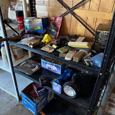 GARAGE SHELF, CONTENTS LOT