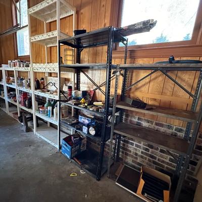 GARAGE SHELF, CONTENTS LOT