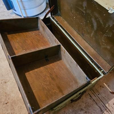 Metal Footlocker w/Tray (BS-JS)