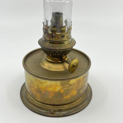 N241 Vintage Globe and Brass Nautical Maritime Kerosene Lantern