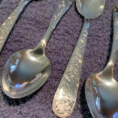 Lenox Kirk Stieff - Old Maryland Sterling - Setting For Four - Monogrammed