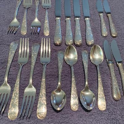 Lenox Kirk Stieff - Old Maryland Sterling - Setting For Four - Monogrammed