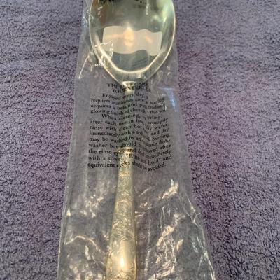 10â€ MINT IN PLASTIC Lenox Kirk Sterling - Old Maryland - 10â€ Serving Spoon