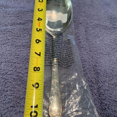 10â€ MINT IN PLASTIC Lenox Kirk Sterling - Old Maryland - 10â€ Serving Spoon