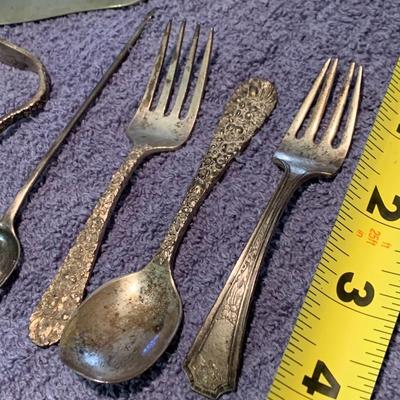 Scrap Lot - Sterling - Childs Set, Butter Knife +