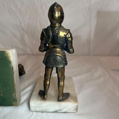 Marble & Brass Bookends (O-RG)
