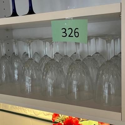 Lot of stem ware