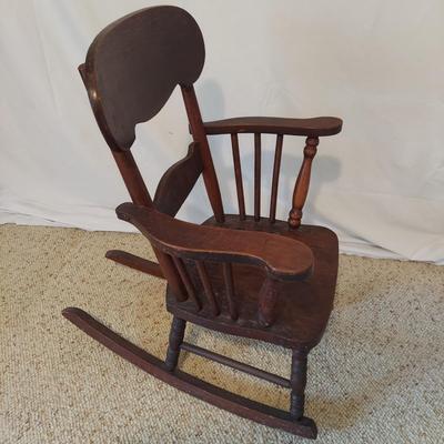Children's Solid Wood Rocking Chair (B2-BBL)