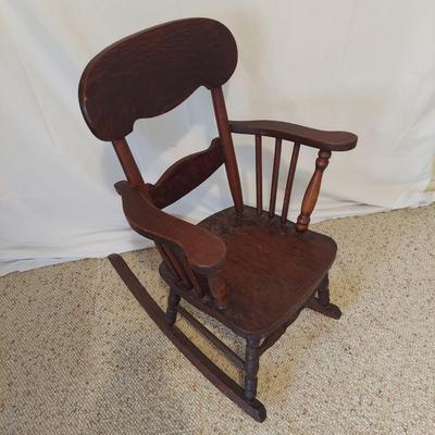 Children's Solid Wood Rocking Chair (B2-BBL)