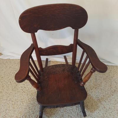 Children's Solid Wood Rocking Chair (B2-BBL)